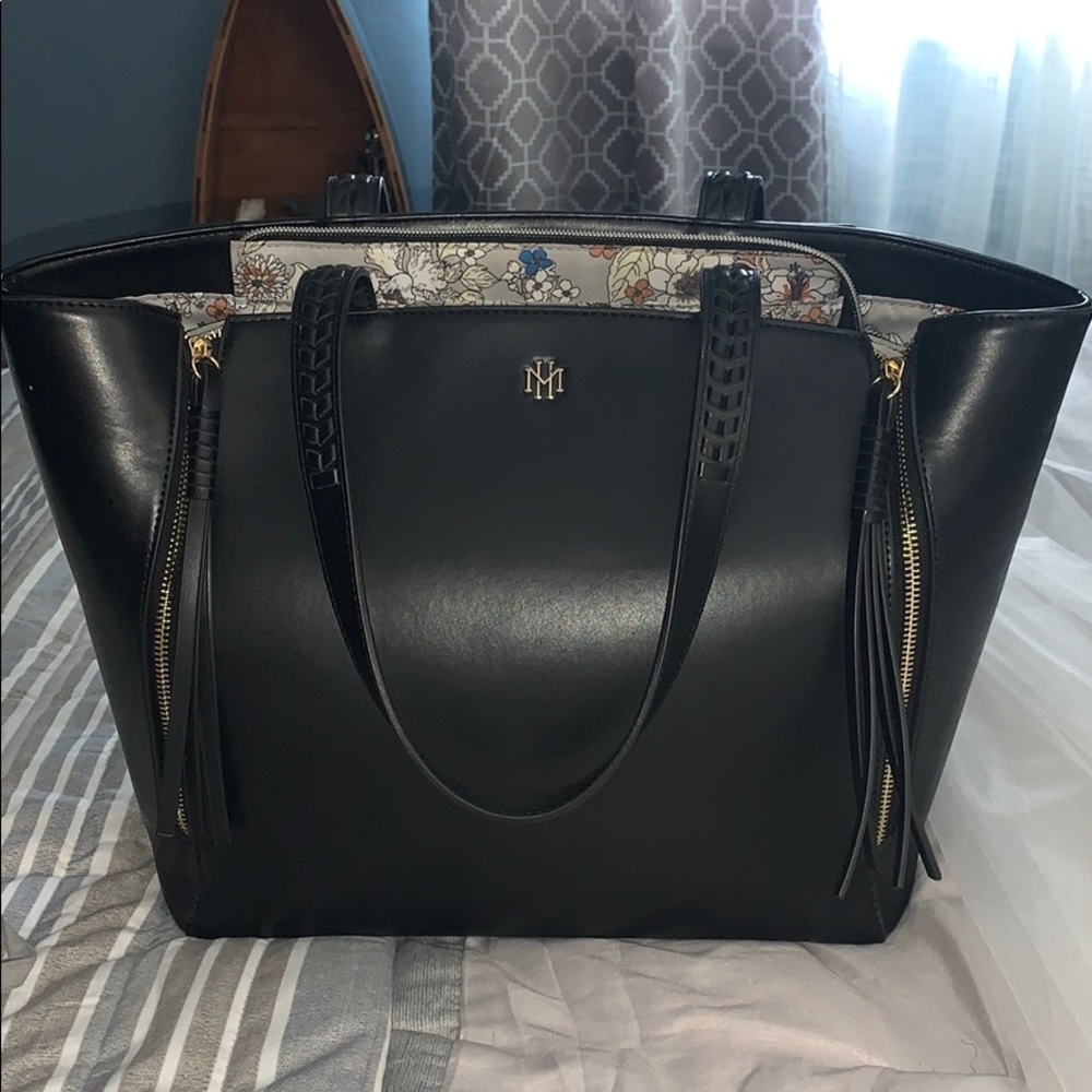 Mark & Hall soft black leather purse